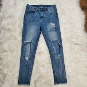BDG Urban Outfitters Womens Crop Twig High Rise Distressed Raw Hem Size 30